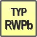 Piktogram - Typ: RWPb